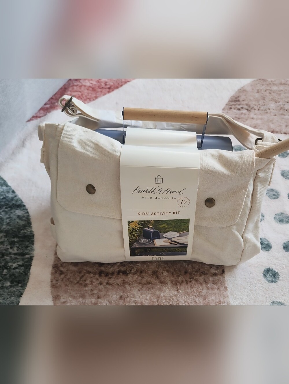 Hearth & Hand Cream Canvas Kids' Activity Set